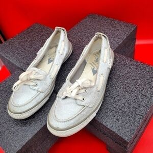 Converse Silver Glitter All Star Women's Shoes Size 6